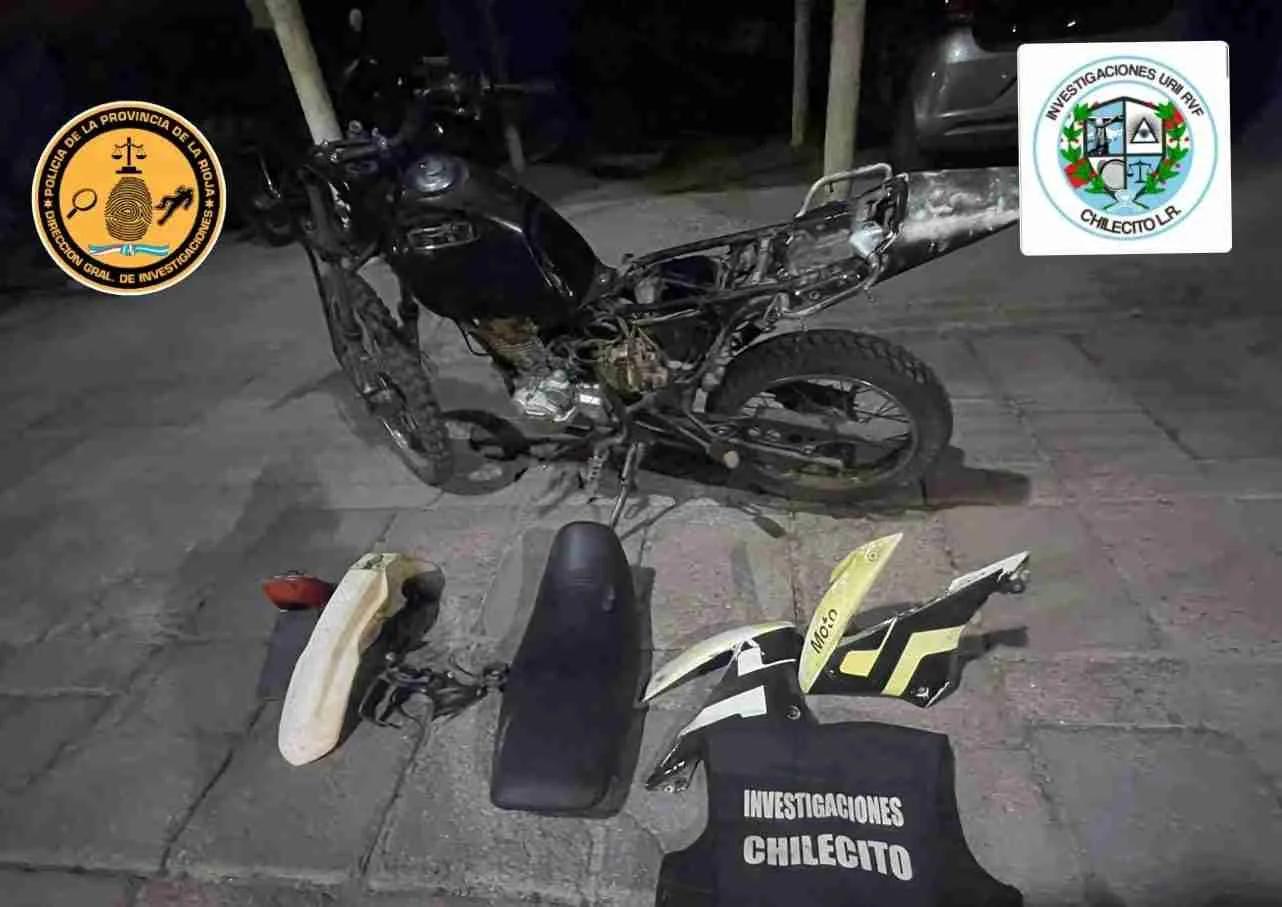 Recuperan moto robada en La Rioja