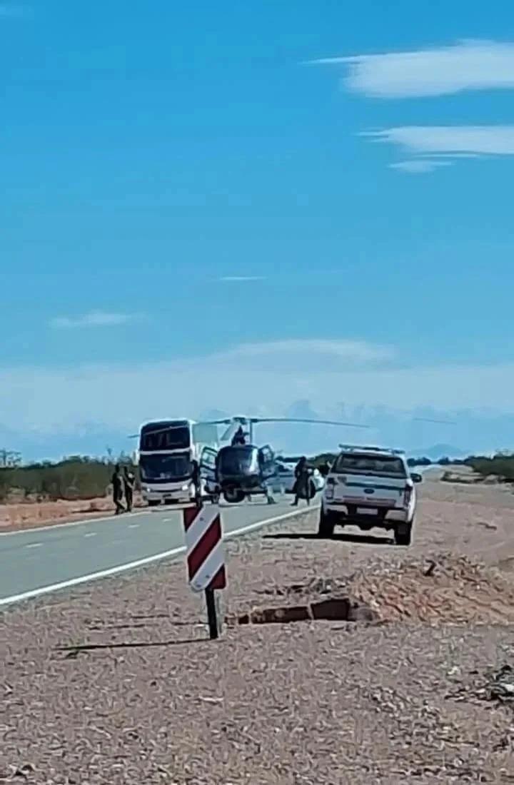 HELICÓPTERO DE TALAMPAYA LOCALIZA AERONAVE CAÍDA EN ISCHIGUALASTO