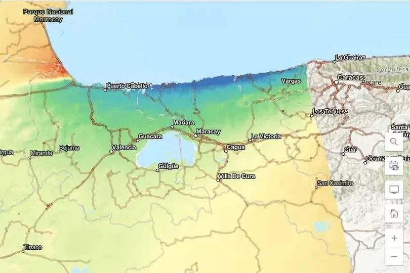 IMÁGENES SATELITALES MUESTRAN DESPLAZAMIENTO EN VENEZUELA