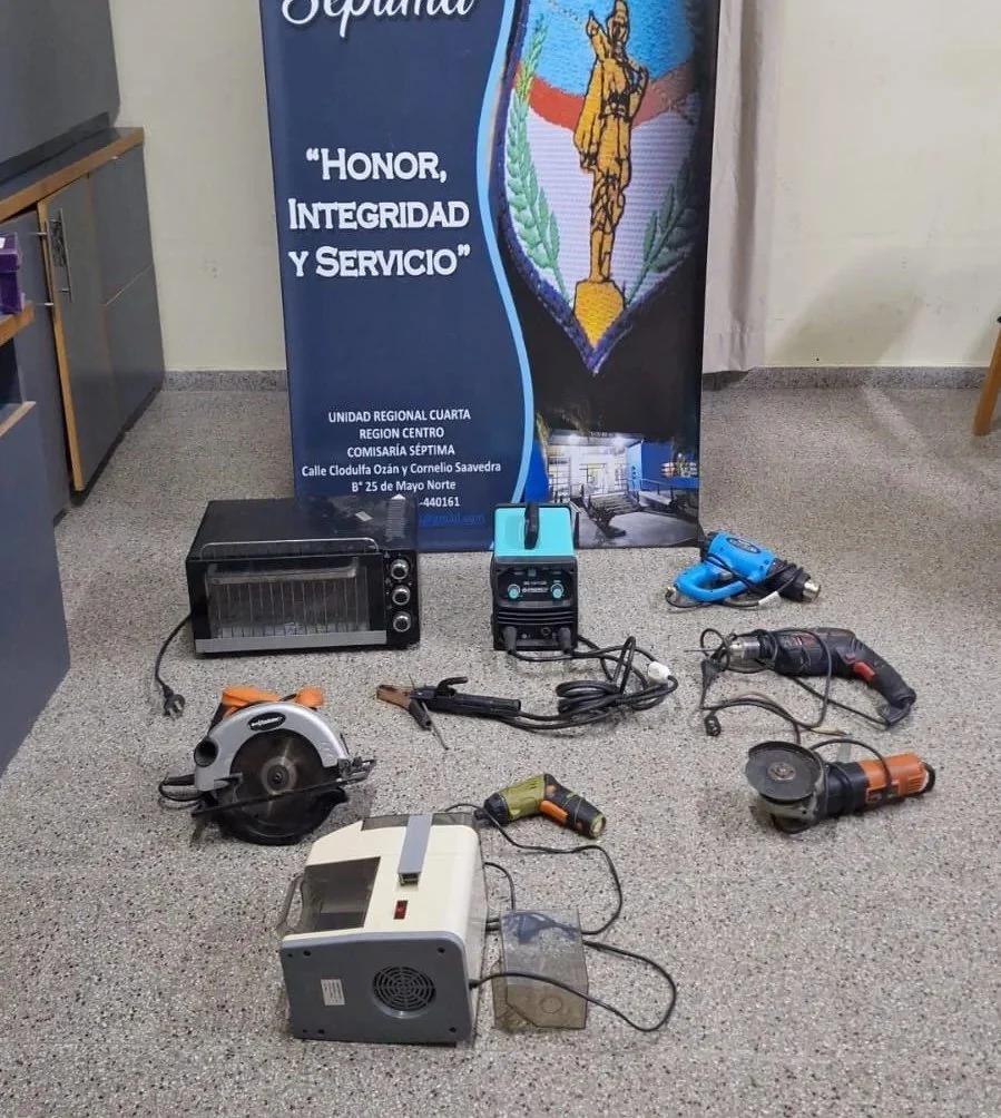 POLICÍA SECUESTRA HERRAMIENTAS ROBADAS EN VARIOS BARRIOS