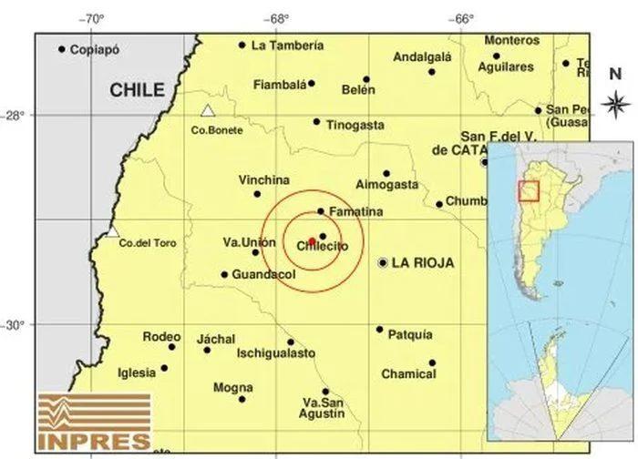 SISMO DE MAGNITUD 2,5 REGISTRADO CERCA DE CHILECITO