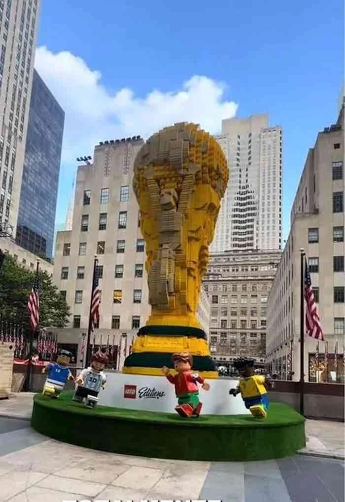 El trofeo de la Copa del Mundo de Lego llega a Nueva York