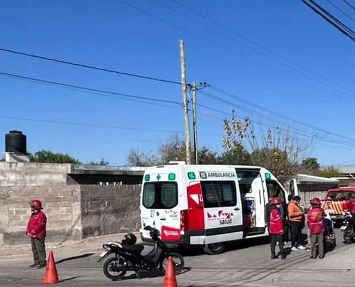 Mujer y bebé hospitalizadas tras choque de motos en La Rioja