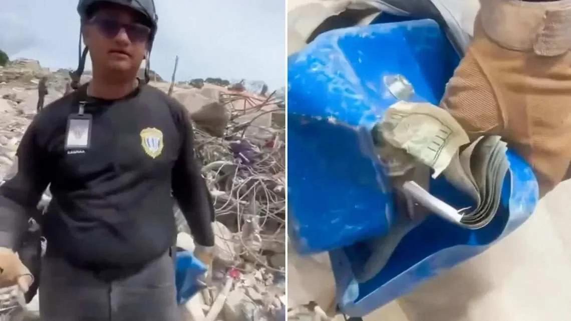CUATRO POLICÍAS DETENIDOS EN VENEZUELA POR ROBO EN TERREMOTO