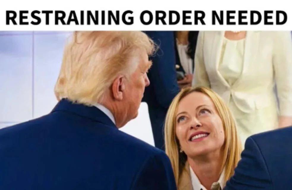 Trump critica a Meloni y sugiere una orden de alejamiento