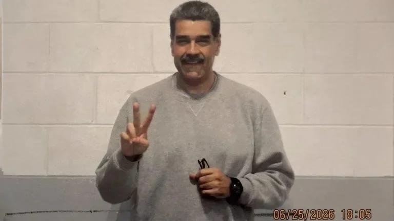 Maduro difundió fotos desde su cárcel en Nueva York