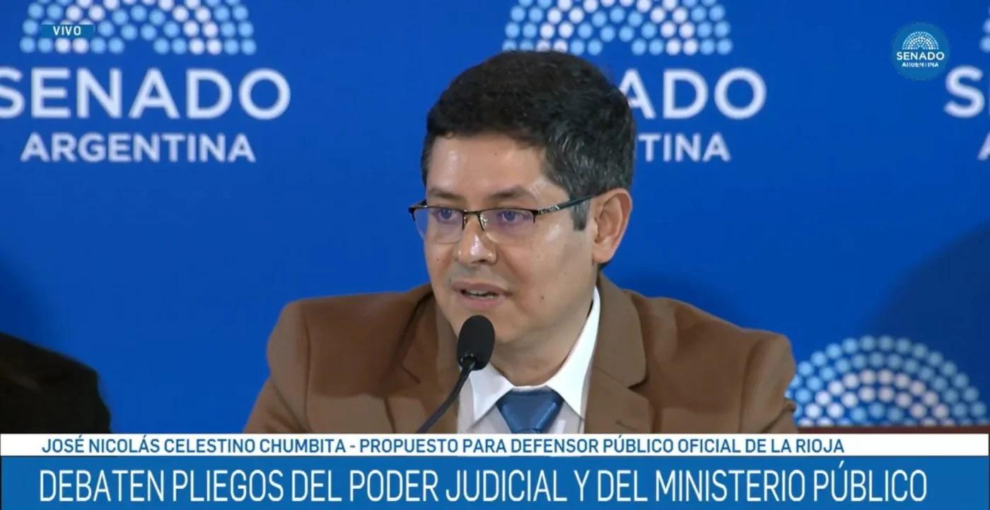 José Chumbita presentó su candidatura ante el Senado