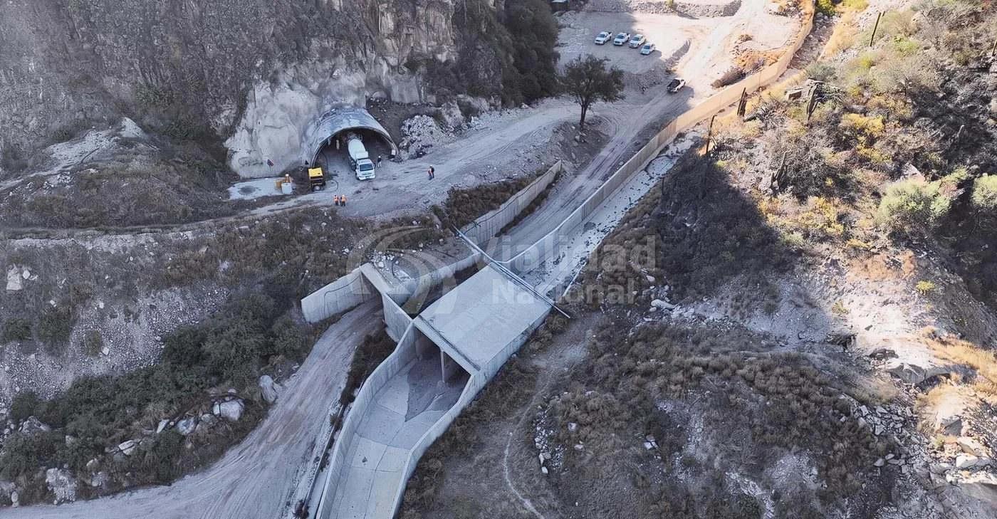 Avanzan los trabajos de refuerzo y estabilización en el Túnel 2 de la Ruta 75