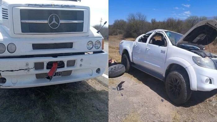 Vuelco en la Ruta 38 cerca de Talamuyuna